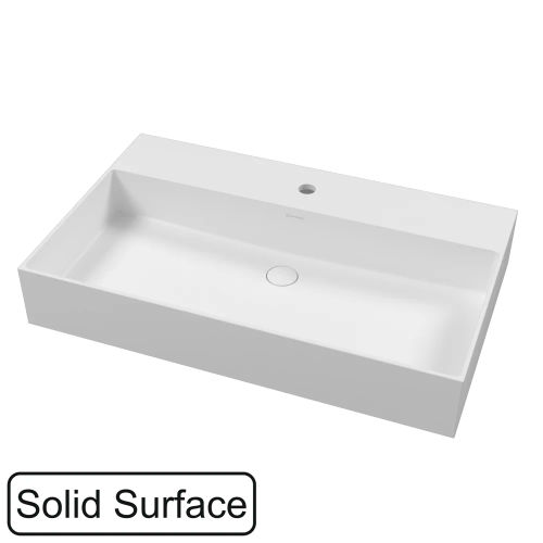 Раковина WHITECROSS Lois 80x49 иск. камень solid surface / 0746.080049.200 белый матовый