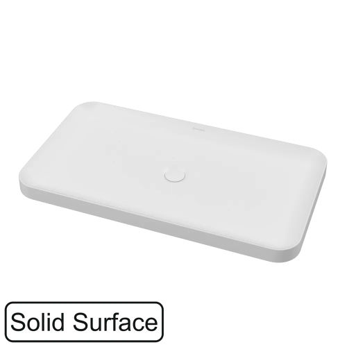 Раковина WHITECROSS Emiri 75x42 иск. камень solid surface / 0747.075042.200 белый матовый