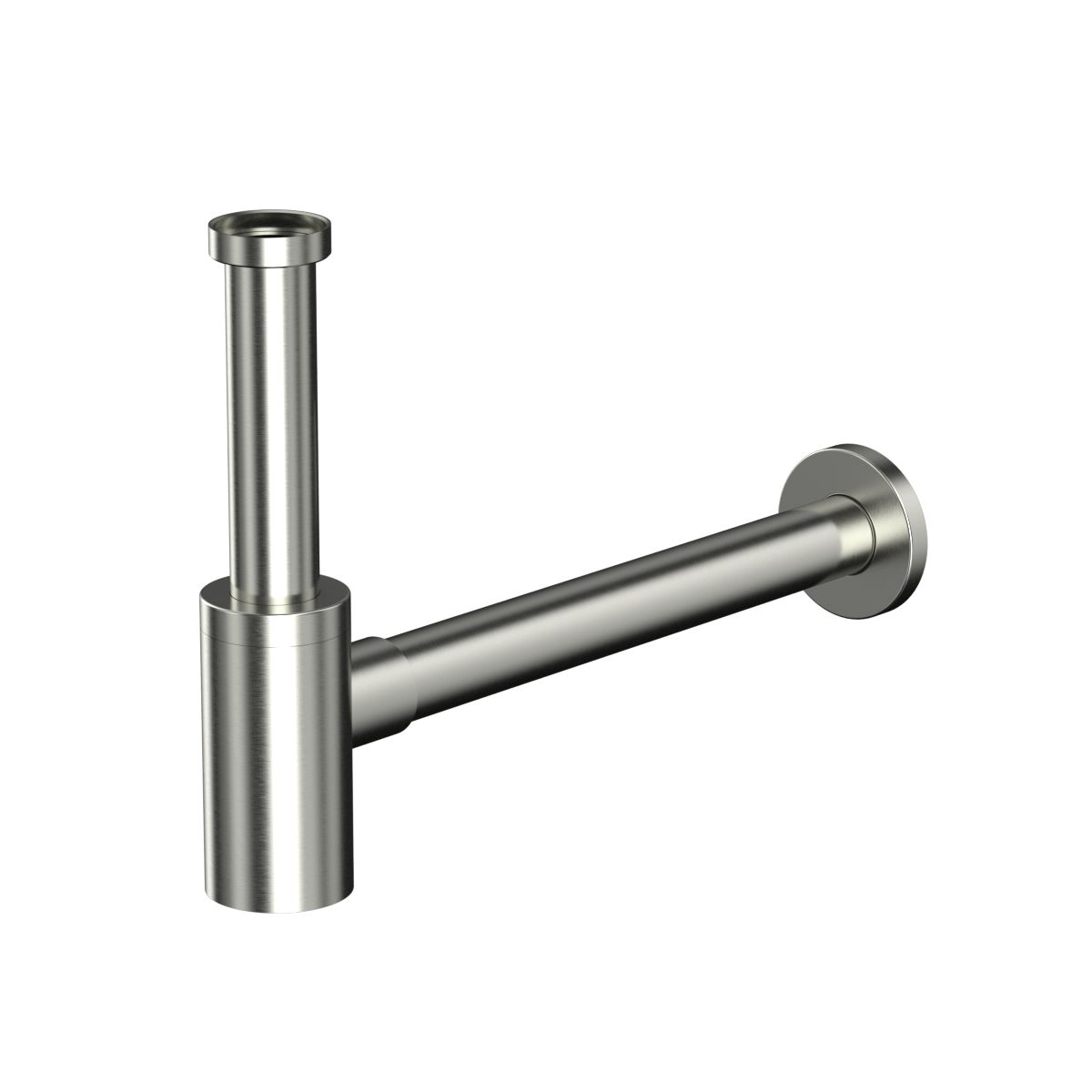 Сифон для умывальника декоративный WHITECROSS A187NIB (брашированный никель)