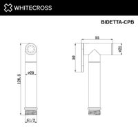 Гигиеническая лейка WHITECROSS BIDETTA-CPB (брашированная медь) — 3
