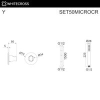 Душевой гарнитур WHITECROSS SET50MICROCR (хром) — 2