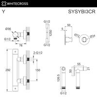 Гигиенический душ WHITECROSS Y SYSYBI3CR термостатический (хром) — 2