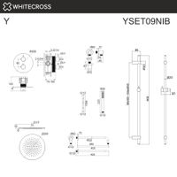 Система для душа скрытого монтажа WHITECROSS Y YSET09NIB (брашированный никель) термостатическая — 3