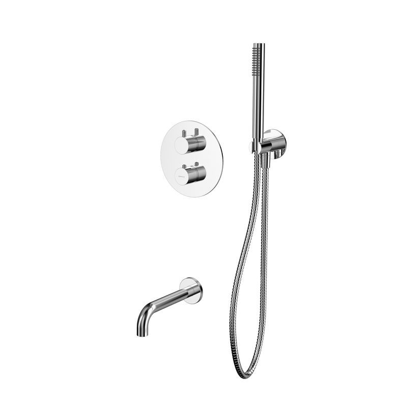 Душевой гарнитур скрытого монтажа WHITECROSS Y YSET10CR (хром) термостатический