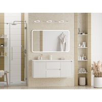 Тумба с раковиной Brevita Wine 120 подвесная с 2 ящ. 2 дв. + Brevita Onda 120 / Win-09120-01-01-2Я+B-OND120-01 белый — 7