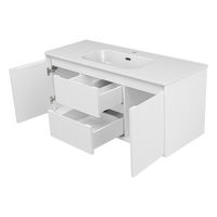 Тумба с раковиной Brevita Wine 120 подвесная с 2 ящ. 2 дв. + Brevita Onda 120 / Win-09120-01-01-2Я+B-OND120-01 белый — 4