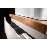 Столешница для ванной Jorno Wood 80 Wood.06.80/LW светлое дерево (массив бука) — 3