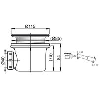 Сифон для душевого поддона Ravak Basic 90 X01308 — 3