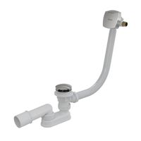 Сифон для ванны Ravak X01440 с заполнением переливом click-clack хром (квадратный) — 1