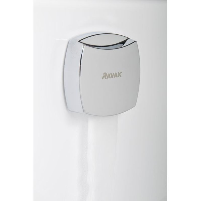 Сифон для ванны Ravak X01505 с заполнением переливом click-clack хром (квадратный) 800 мм