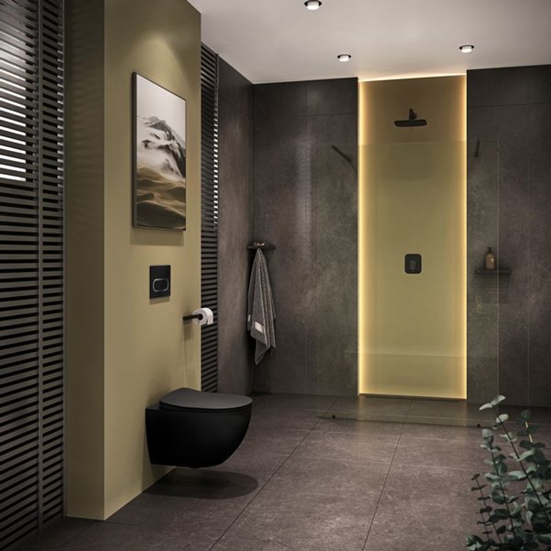 Подвесной унитаз Ravak Uni Chrome RimOFF X01794 безободковый черный