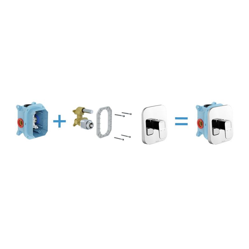 Смеситель скрытого монтажа для душа Ravak TD 066.00 X070071 хром + нужен R-Box (X070052)