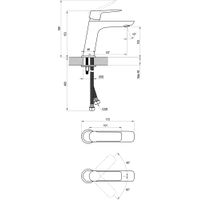 Смеситель для раковины Ravak CL 012.00 без донного клапана X070080 — 5