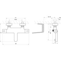 Смеситель для ванны Ravak Termo 300 TE 023.00/150 X070097 настенный термостатический без гарнитуры — 4