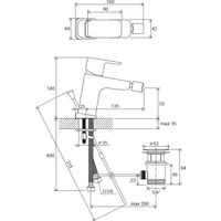 Смеситель для биде Ravak TD F 055.00 X070133 — 2