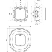 Рабочее тело смесителя скрытого монтажа Ravak RB 072.50 R-box Vari (FLAT) X070139 — 4