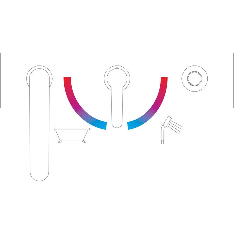 Смеситель для ванны Ravak PU 026.00 врезной каскадный X070142