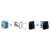 Смеситель скрытого монтажа для душа Ravak TD F 066.20 X070159 черный матовый + нужен R-Box (X070052) — 3
