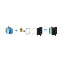 Смеситель скрытого монтажа для душа Ravak FL 066.20 X070180 черный матовый + нужен R-Box Vari (X070139) — 4