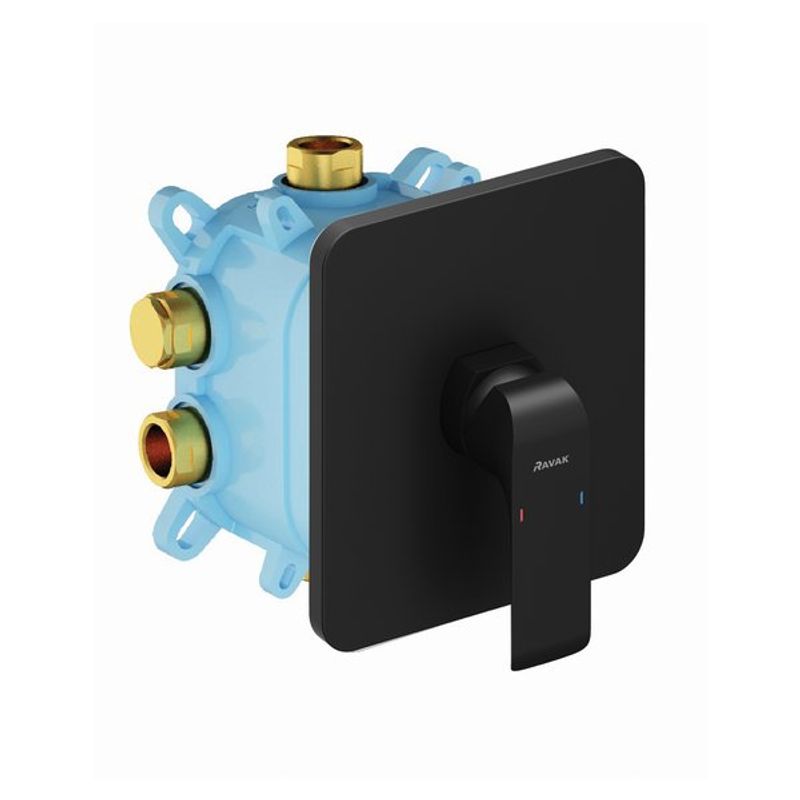 Смеситель скрытого монтажа для душа Ravak FL 066.20 X070180 черный матовый + нужен R-Box Vari (X070139)