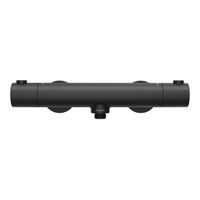 Смеситель для душа Ravak PU 033.20/150 X070188 настенный термостатический без гарнитуры черный — 2