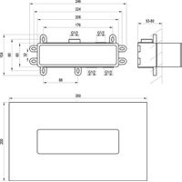 Рабочее тело смесителя скрытого монтажа Ravak R-box RB 07D.50 Гориз. (ES065+S, ES068+S, EL065+S, EL068+S) X070233 — 3