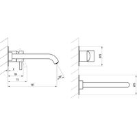 Смеситель скрытого монтажа для раковины Ravak ES 019.10WV.O1 X070241 белый вельвет + нужен R-Box RB 07B.50 (X070231) — 3