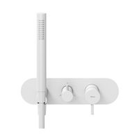 Душевой гарнитур скрытого монтажа Ravak ES 068.10WV.O3+S белый вельвет + нужен R-Box RB 07E.50 (X070233) — 2