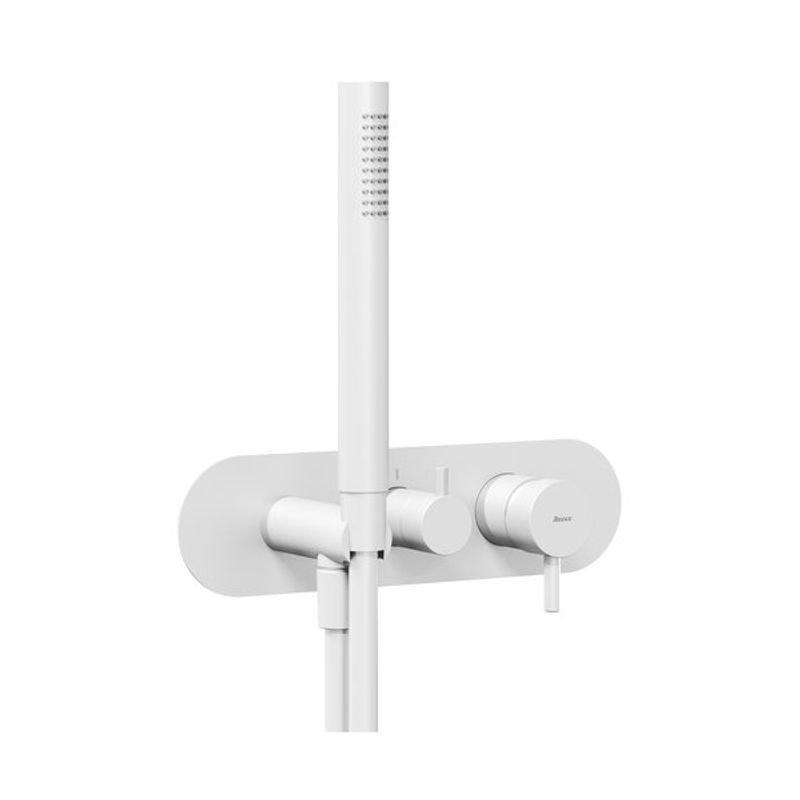 Душевой гарнитур скрытого монтажа Ravak ES 068.10WV.O3+S белый вельвет + нужен R-Box RB 07E.50 (X070233)