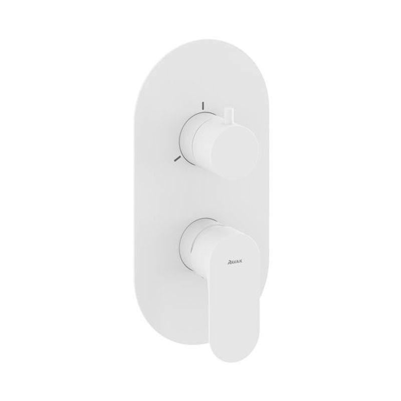 Смеситель скрытого монтажа для душа Ravak EL 068.10WV.O3 X070260 белый вельвет + нужен R-Box RB 07F.50 (X070235)