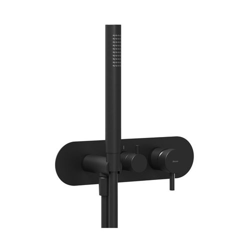 Душевой гарнитур скрытого монтажа Ravak ES 068.20BLM.O3+S черный матовый + нужен R-Box RB 07E.50 (X070233)