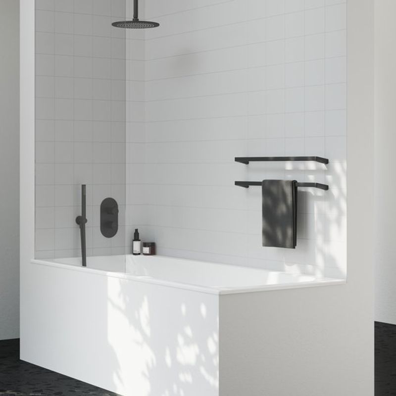 Смеситель скрытого монтажа для душа Ravak ES 063.20BLM.O3 X070283 черный матовый + нужен R-Box RB 07F.50 (X070235)