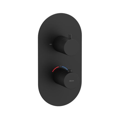 Смеситель скрытого монтажа для душа Ravak ES 063.20BLM.O2 X070286 черный матовый + нужен R-Box RB 07C.50 (X070232)