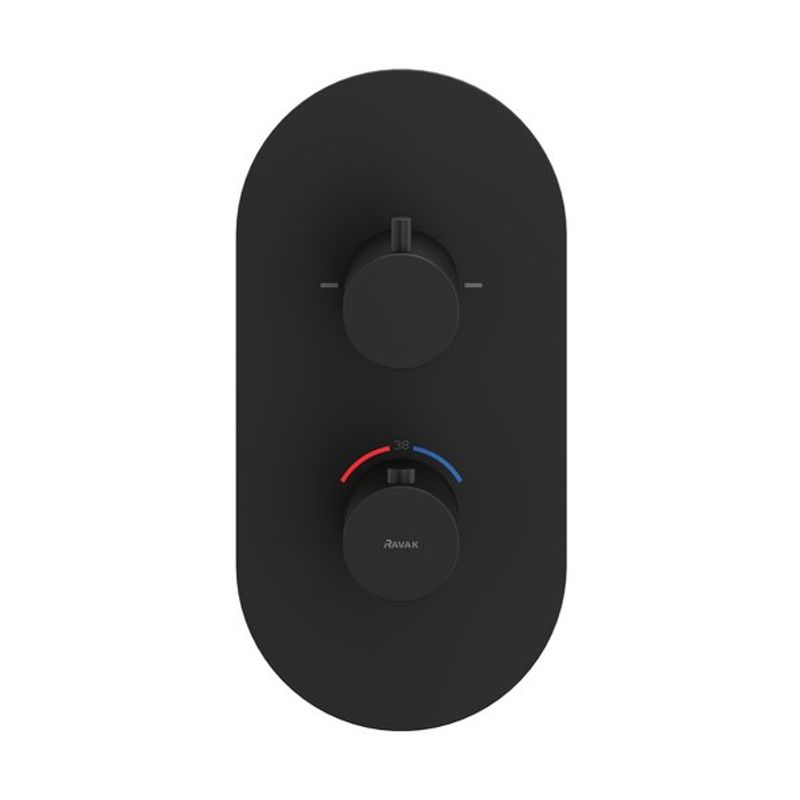 Смеситель скрытого монтажа для душа Ravak ES 063.20BLM.O2 X070286 черный матовый + нужен R-Box RB 07C.50 (X070232)