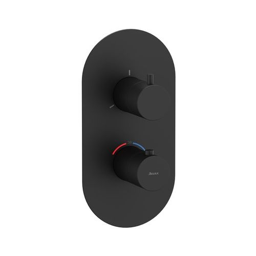 Смеситель скрытого монтажа для душа Ravak ES 067.20BLM.O3 X070289 черный матовый + нужен R-Box RB 07C.50 (X070232)