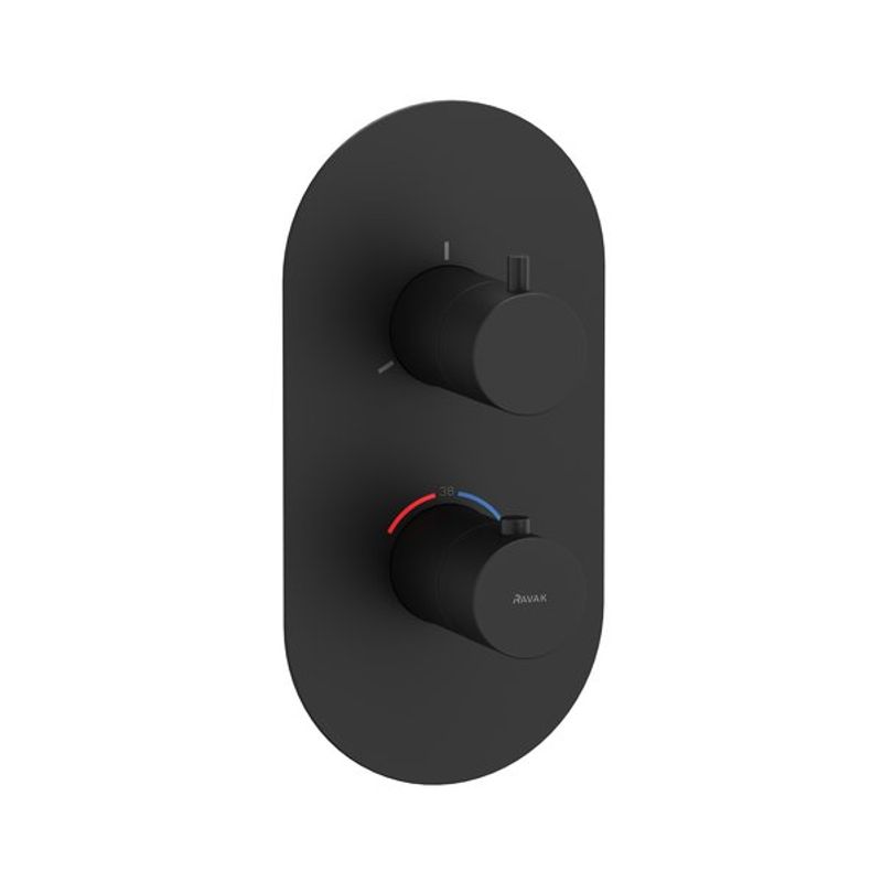 Смеситель скрытого монтажа для душа Ravak ES 067.20BLM.O3 X070289 черный матовый + нужен R-Box RB 07C.50 (X070232)