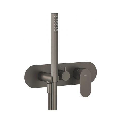 Душевой гарнитур скрытого монтажа Ravak EL 068.20GB.O3+S графит + нужен R-Box RB 07D.50 (X070233)