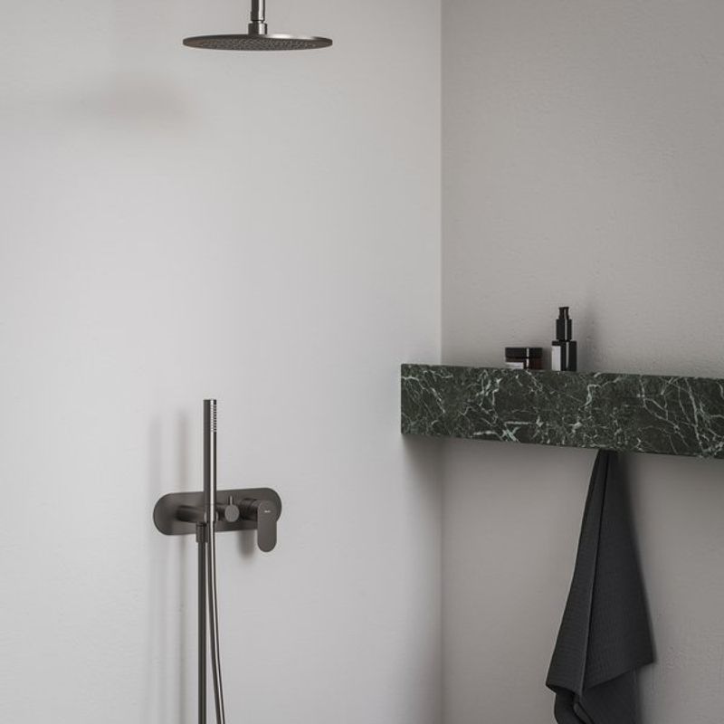 Смеситель скрытого монтажа для душа Ravak EL 065.20GB.O2+S графит + нужен R-Box RB 07D.50 (X070233)