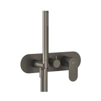 Смеситель скрытого монтажа для душа Ravak EL 065.20GB.O2+S графит + нужен R-Box RB 07D.50 (X070233) — 1