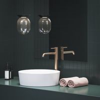 Смеситель для раковины Ravak ES 015.60RGB 340 мм высокий без донного клапана X070348 розовое золото — 2
