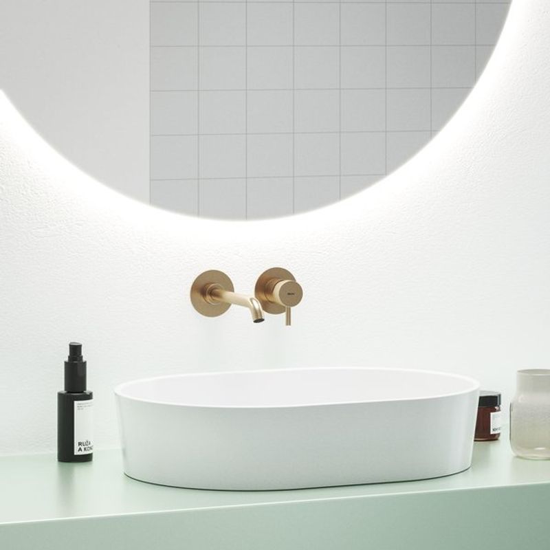 Смеситель скрытого монтажа для раковины Ravak ES 019.60RGB.O1 X070352 розовое золото + нужен R-Box RB 07B.50 (X070231)