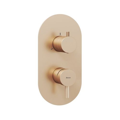 Смеситель скрытого монтажа для душа Ravak ES 063.60RGB.O3 X070357 розовое золото + нужен R-Box RB 07F.50 (X070235)