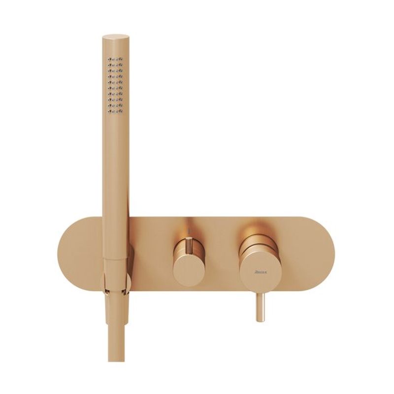 Смеситель скрытого монтажа для душа Ravak ES 065.60RGB.O2+S розовое золото + нужен R-Box RB 07E.50 (X070233)