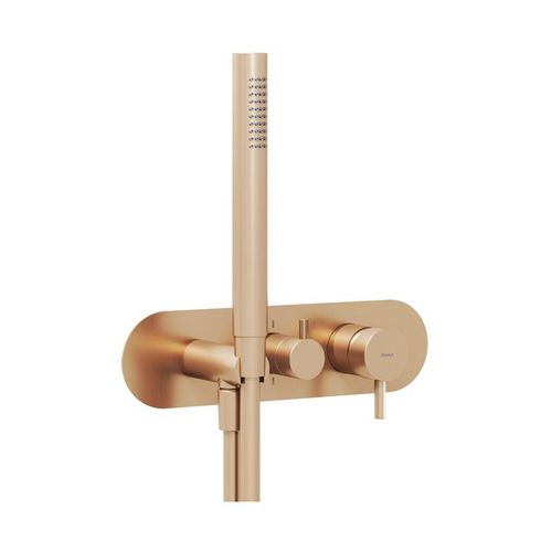Смеситель скрытого монтажа для душа Ravak ES 065.60RGB.O2+S розовое золото + нужен R-Box RB 07E.50 (X070233)