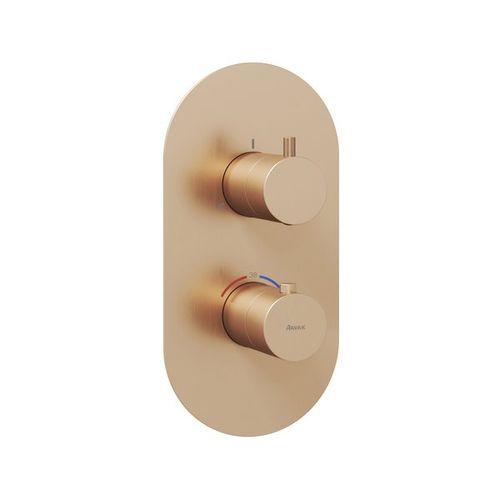Смеситель скрытого монтажа для душа Ravak ES 067.60RGB.O3 X070363 розовое золото + нужен R-Box RB 07C.50 (X070232)