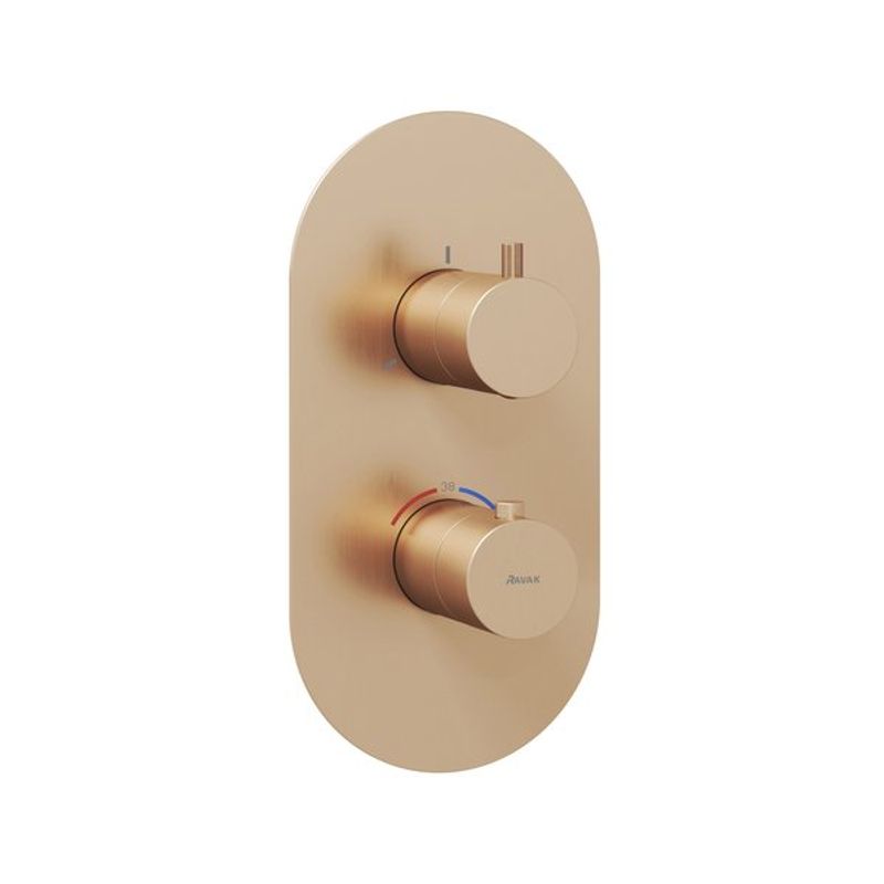 Смеситель скрытого монтажа для душа Ravak ES 067.60RGB.O3 X070363 розовое золото + нужен R-Box RB 07C.50 (X070232)