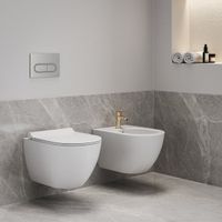 Смеситель для биде Ravak EL 056.60RGB X070369 130 мм без донного клапана розовое золото — 2