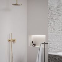 Душевой гарнитур скрытого монтажа Ravak EL 065.60RGB.O2+S розовое золото + нужен R-Box RB 07D.50 (X070233) — 3