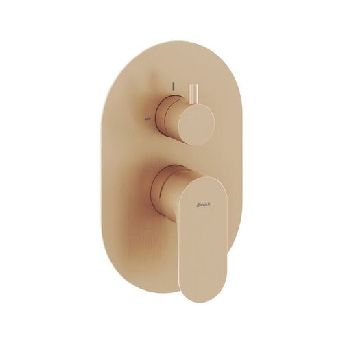 Смеситель скрытого монтажа для душа Ravak EL 065.60RGB.O2 X070375 розовое золото + нужен R-Box RB 07E.50 (X070234)