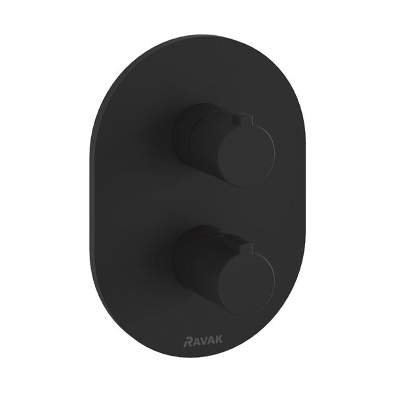 Смеситель скрытого монтажа для душа Ravak CR 063.20 X070432 термостатический черный матовый